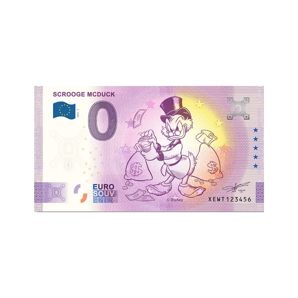 Billet commémoratif – Picsou – 100e anniversaire de Disney