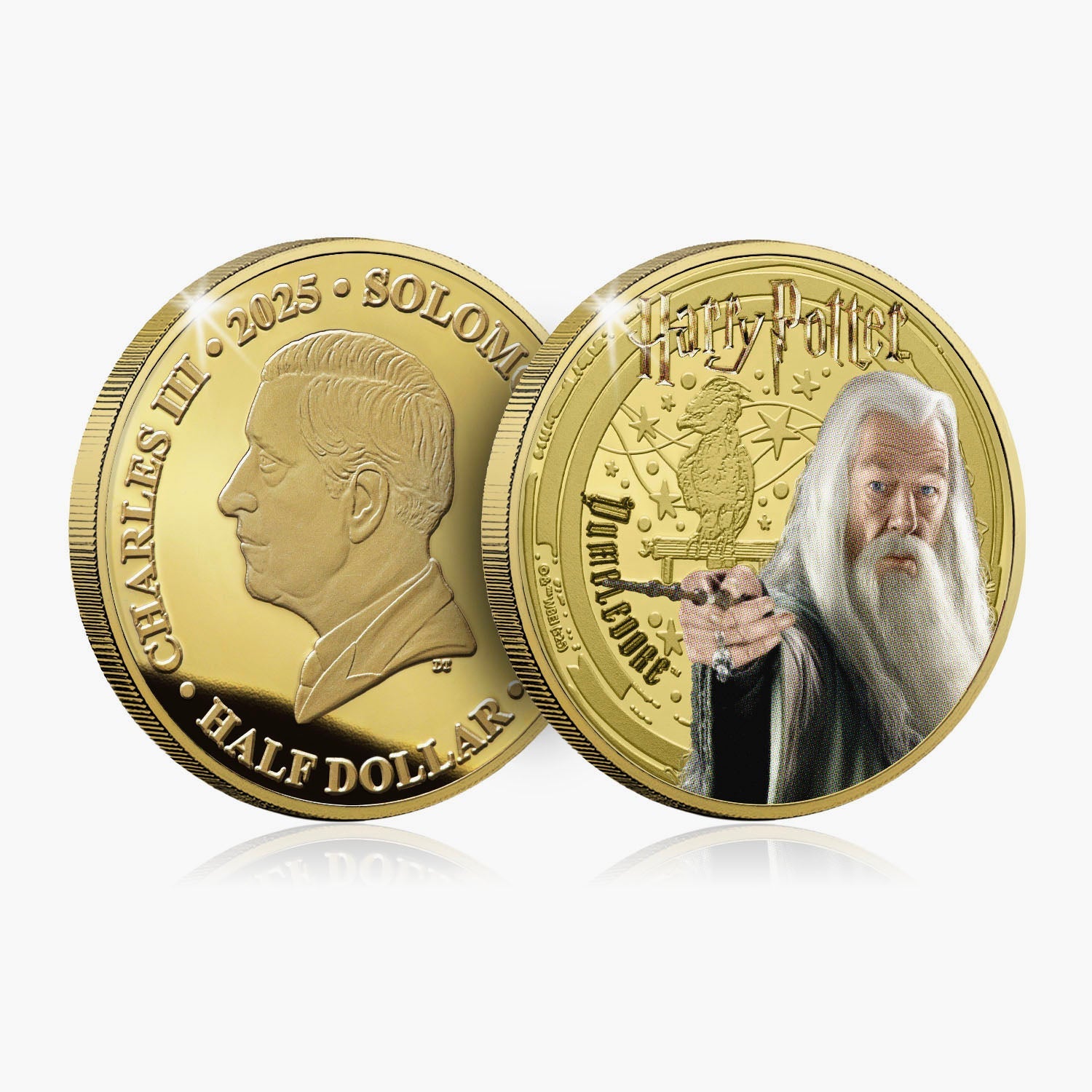 2025 The Magic of Hogwarts Harry Potter 24 Carat Gold Plated Coin NL