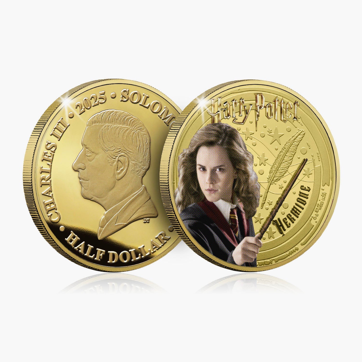 2025 The Magic of Hogwarts Harry Potter 24 Carat Gold Plated Coin NL