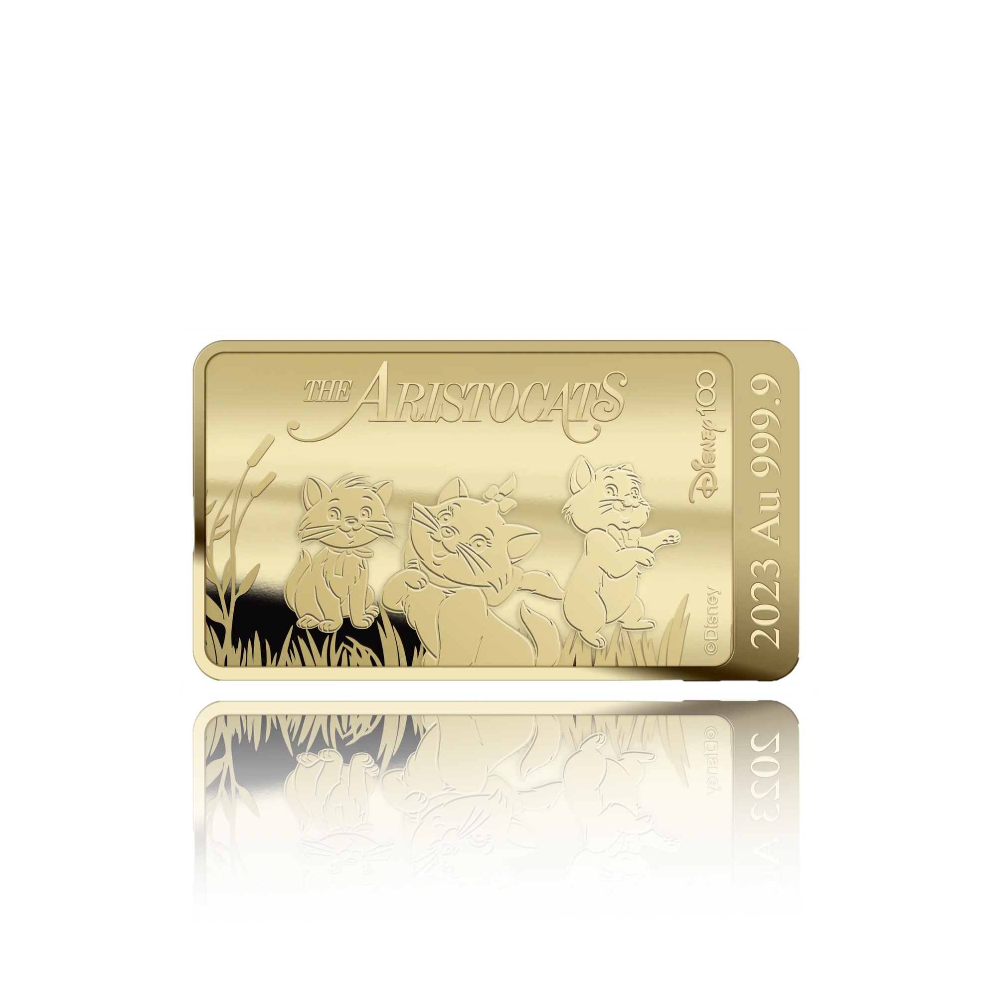 Lingot d'or Les Aristochats – Disney 100 ans (1/100 oz)