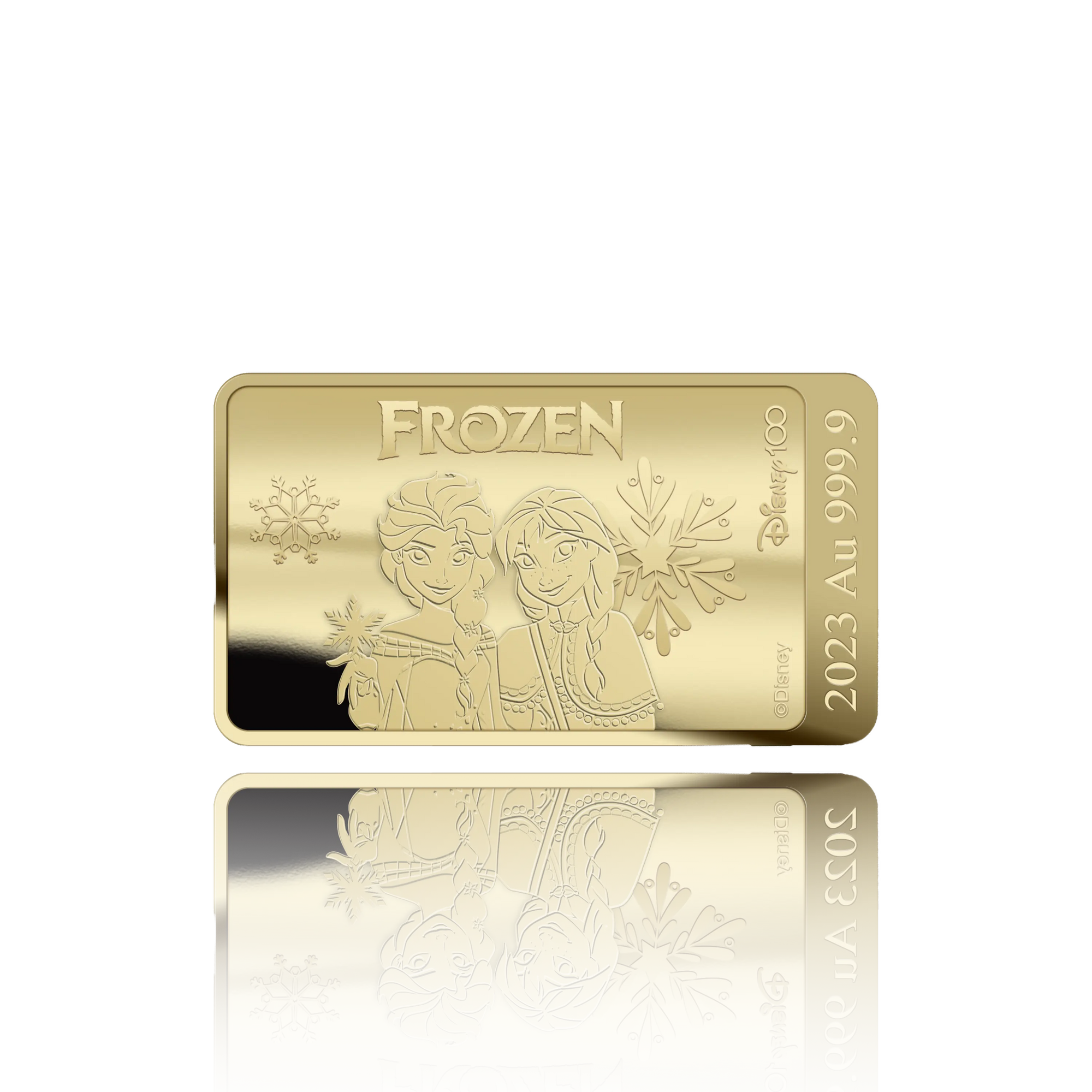 Lingot d'or Frozen – Disney 100 ans (1/100 oz)