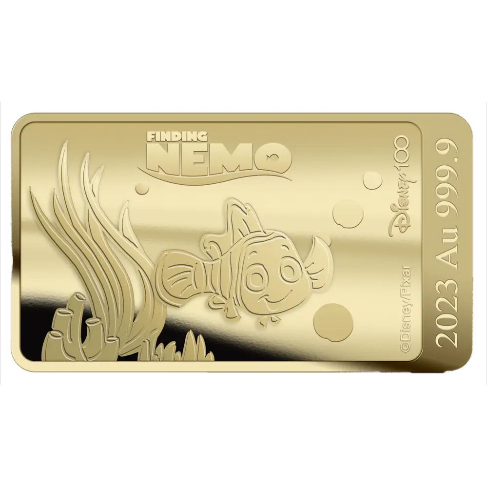 Lingot d'or Le Monde de Nemo – Disney 100 ans (1/100 oz)