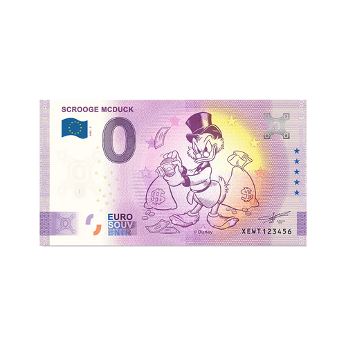 Commemorative Banknote – Scrooge McDuck – Disney 100th Anniversary